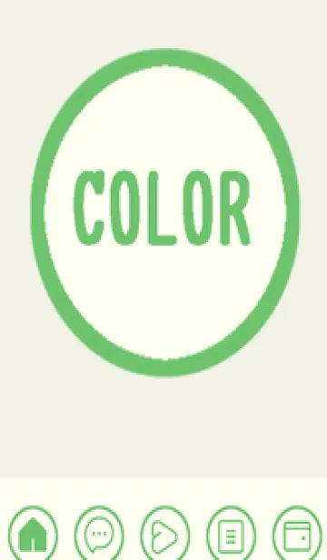 [LINE着せ替え] green color A81の画像1