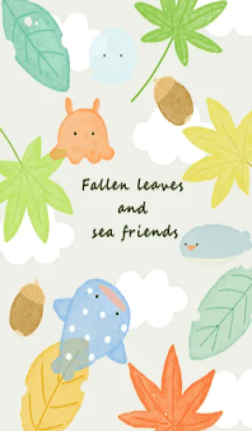 [LINE着せ替え] green♡紅葉とどんぐり07_1の画像1