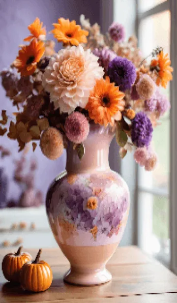 [LINE着せ替え] 美しい花瓶と花々の画像1