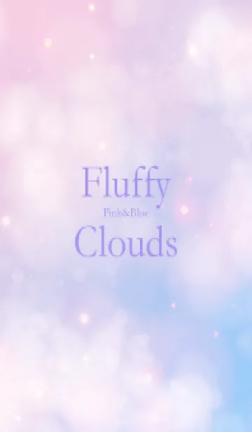 [LINE着せ替え] Fluffy Clouds Pink&Blue - MEKYM 22の画像1