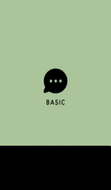 Basic セージグリーン×ブラックの着せ替えメイン画像