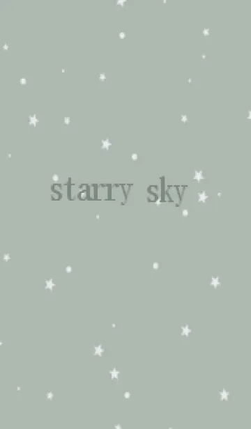 [LINE着せ替え] starry sky_dustygreenの画像1