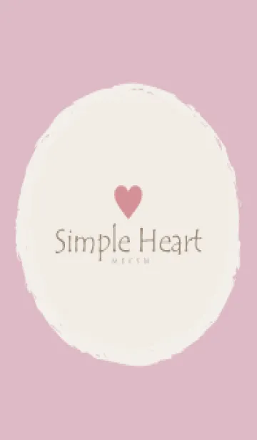 Simple Heart Dusky Pink - NATURAL 33の着せ替えメイン画像