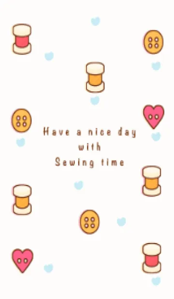 [LINE着せ替え] My sewing time 9 :)の画像1