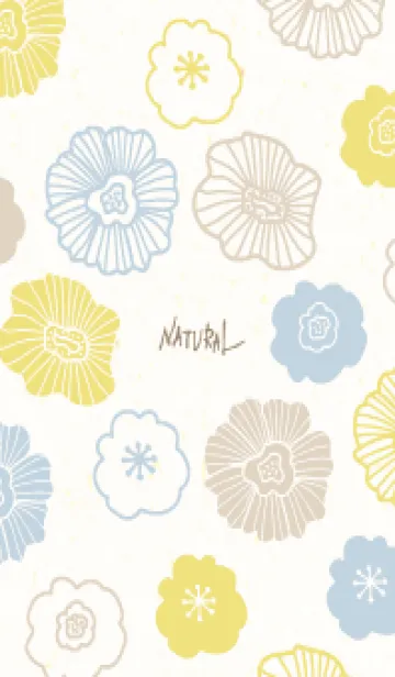 [LINE着せ替え] カラフル お花 北欧風25の画像1