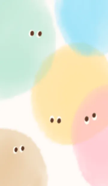 [LINE着せ替え] 水彩お目めの画像1