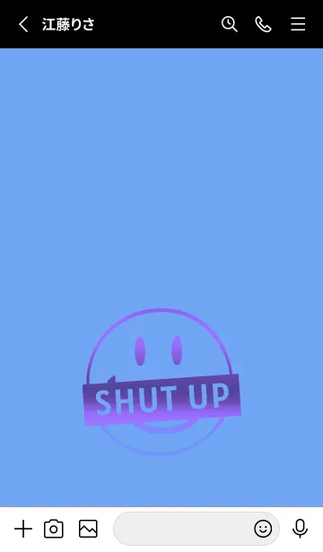 [LINE着せ替え] スマイル グラデーション .33の画像2