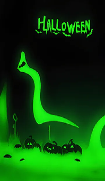 [LINE着せ替え] 不気味なハロウィンの夜（緑）の画像1