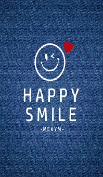 [LINE着せ替え] HAPPY SMILE DENIM HEART - MEKYM 16の画像1