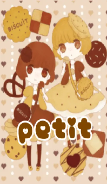 [LINE着せ替え] petit doll ビスケットの双子ちゃんの画像1