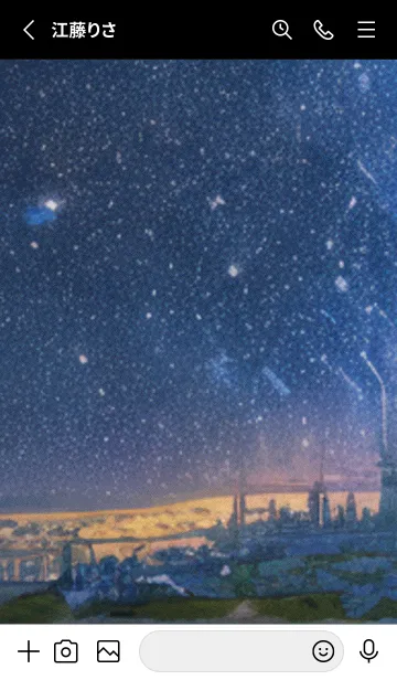 [LINE着せ替え] 秋の夜空#JaC027。の画像2