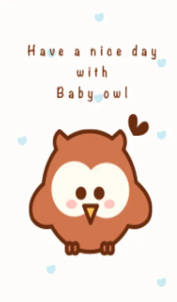 [LINE着せ替え] Lovely baby owl 11の画像1