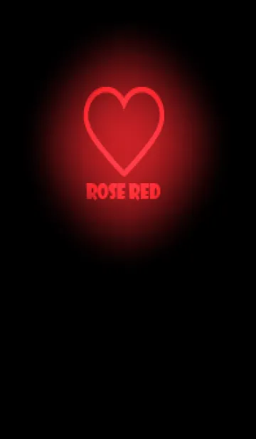 [LINE着せ替え] Rose Red Neon Theme V5 (JP)の画像1