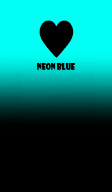 [LINE着せ替え] Black & Neon Blue Theme V.5 (JP)の画像1