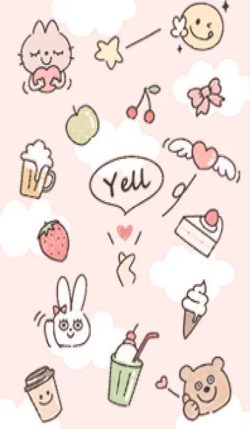 [LINE着せ替え] babypink♡エール09_1の画像1