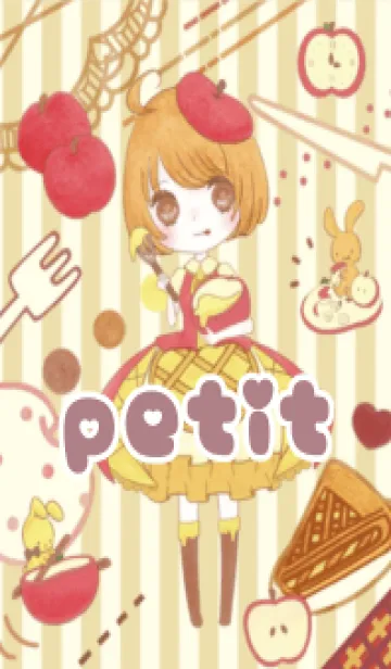 [LINE着せ替え] petit doll アップルパイちゃんの画像1