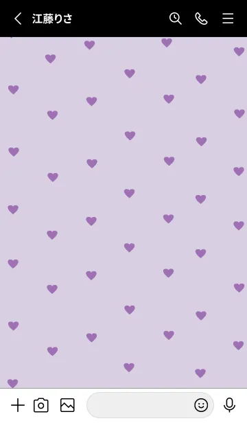 [LINE着せ替え] pattern_heart :blackpurpleの画像2