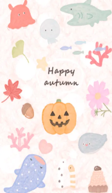 [LINE着せ替え] babypink☆ハッピーな秋09_1の画像1