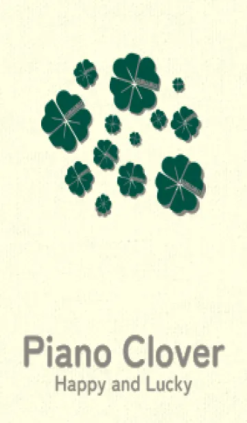 [LINE着せ替え] Piano clover 鉄色の画像1