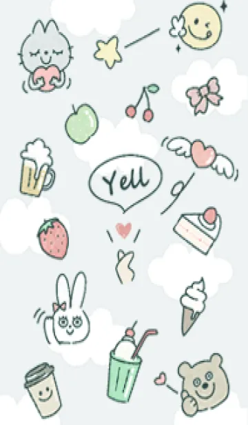 [LINE着せ替え] bluegreen♡エール06_1の画像1