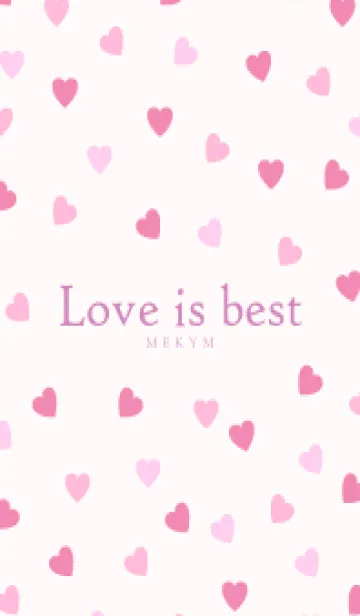 [LINE着せ替え] Love is best PINK-MEKYM 17の画像1