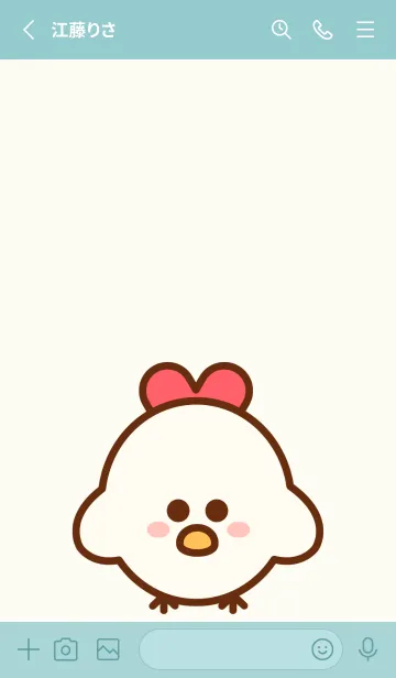 [LINE着せ替え] Lovely chicken & chicks 11の画像2
