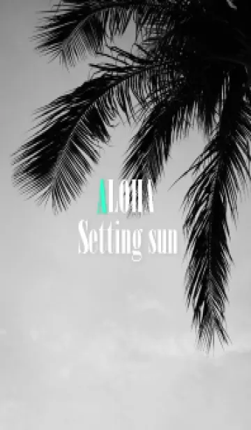 [LINE着せ替え] ALOHA Setting sun palm 79の画像1