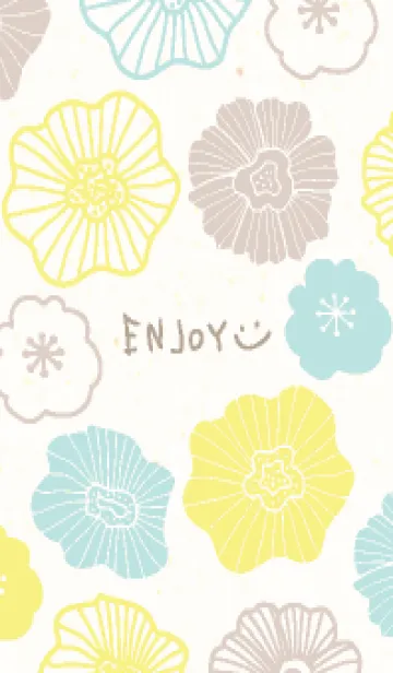 [LINE着せ替え] 北欧風 お花 可愛い11の画像1