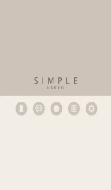 [LINE着せ替え] SIMPLE-ICON BROWN 9の画像1