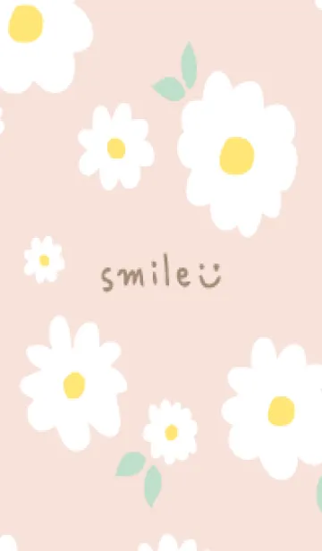 [LINE着せ替え] 白い花と葉っぱ3の画像1