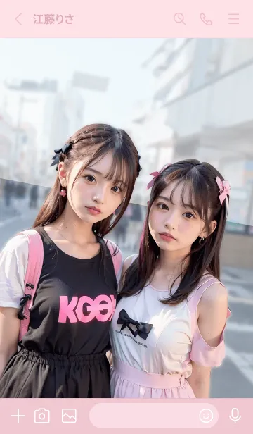 [LINE着せ替え] オタ恋着せかえ 双子女子編の画像2