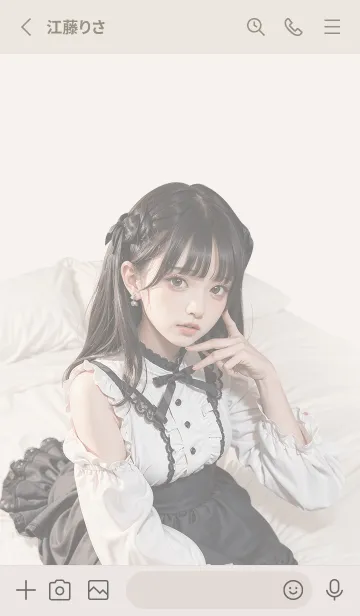 [LINE着せ替え] オタ恋着せかえ ゴスロリメイド編の画像2