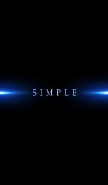 [LINE着せ替え] SIMPLE BLUE LIGHT -BLACK- 9の画像1