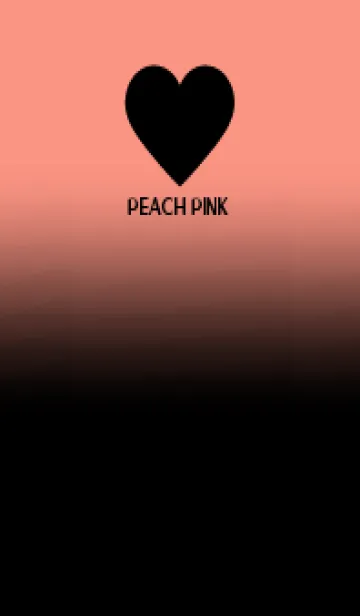 [LINE着せ替え] Black & Peach Pink  Theme V.5 (JP)の画像1