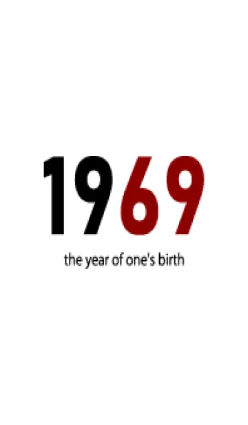 [LINE着せ替え] 1969 the year of one's birthの画像1