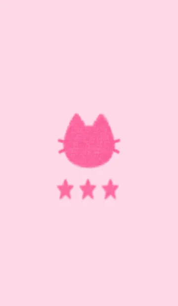 [LINE着せ替え] ねことお星さま(pink03)の画像1