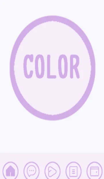 [LINE着せ替え] purple color A42の画像1