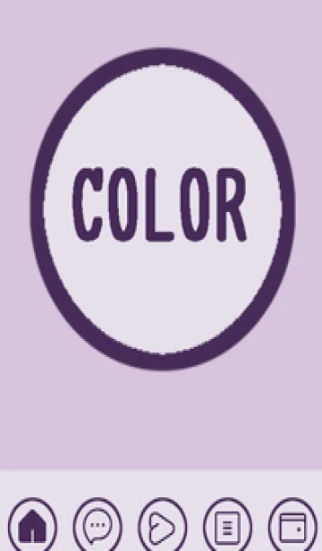 [LINE着せ替え] purple color A45の画像1