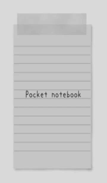 [LINE着せ替え] 灰色のメモ帳の画像1