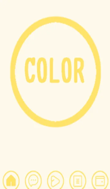 [LINE着せ替え] yellow color A44の画像1