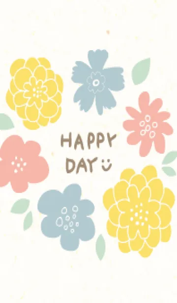 [LINE着せ替え] 3色の花輪30の画像1