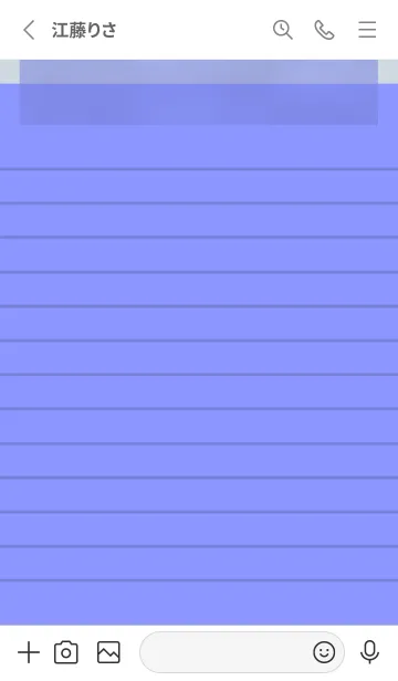[LINE着せ替え] ブルーパープルのメモ帳/グレイの画像2