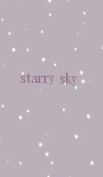 [LINE着せ替え] starry sky_dustypurpleの画像1