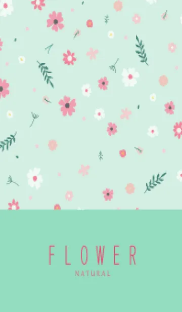 [LINE着せ替え] FLOWER MINT GREEN -NATURAL-34の画像1