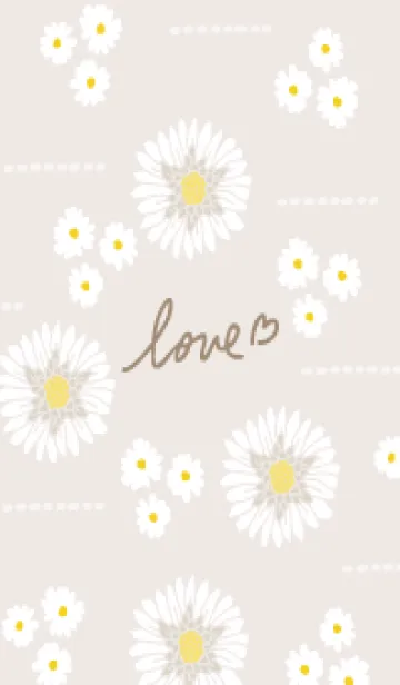 [LINE着せ替え] 白い花 大人かわいい26の画像1