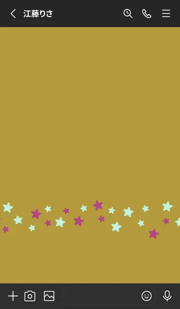 [LINE着せ替え] シンプル カラー スター 137の画像2