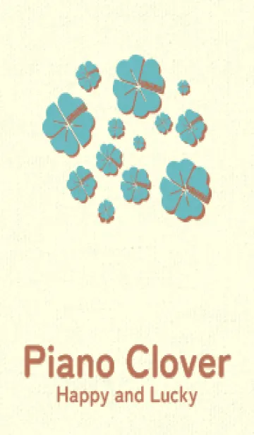 [LINE着せ替え] Piano clover 淡水色の画像1