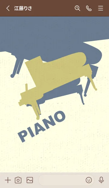 [LINE着せ替え] Piano CLR コロニアルイエローの画像2