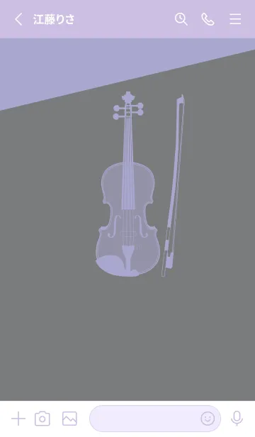 [LINE着せ替え] Violin CLR 鉛色の画像2