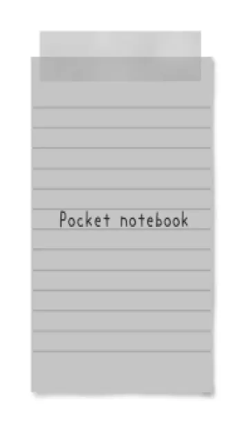 [LINE着せ替え] 灰色のメモ帳/ホワイトの画像1
